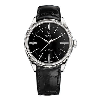 [스페셜오더]ROLEX-롤렉스 첼리니 데이트 스틸 블랙다이얼 시계39mm