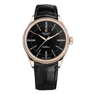 [스페셜오더]ROLEX-롤렉스 첼리니 데이트 스틸 블랙다이얼 시계39mm