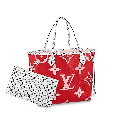 [스페셜오더]LOUIS VUITTON-M56584 루이비통 크림 카멜 모노그램 자이언트 LV 크래프티 네버풀 MM
