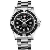 [스페셜오더]BREITLING-브라이틀링 슈퍼오션 II 건 블루 스틸 러버스트랩 워치44mm