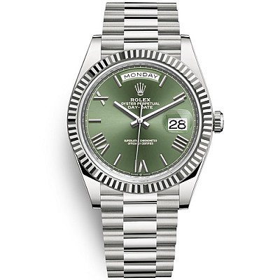 [TW Factory][스페셜오더]ROLEX-228239 롤렉스 데이-데이트 다이아 스틸 그린다이얼 페이크시계 40mm