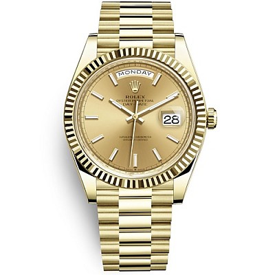 [TW Factory][스페셜오더]ROLEX-228239 롤렉스 데이-데이트 다이아 스틸 그린다이얼 페이크시계 40mm