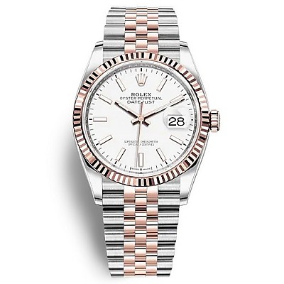 [스페셜오더]ROLEX-롤렉스 데이트저스트 데이트 옐로우 골드 스틸 실버다이얼 콤비시계41mm