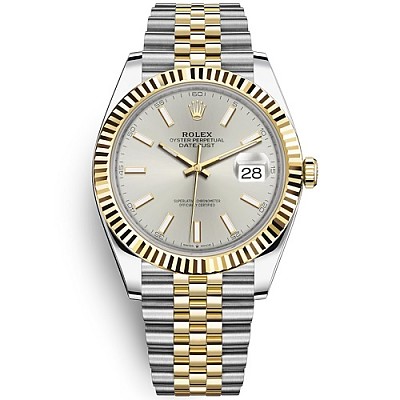 [스페셜오더]ROLEX-롤렉스 데이트저스트 다이아 인덱스 옐로우 골드 스틸 시계41mm