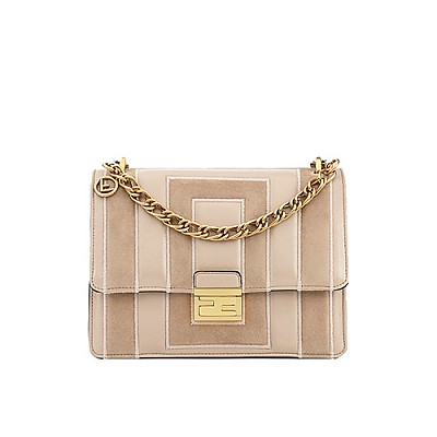 [스페셜오더]FENDI-8BT313 펜디 베이지 스웨이드 캔 유 미디엄 핸드백