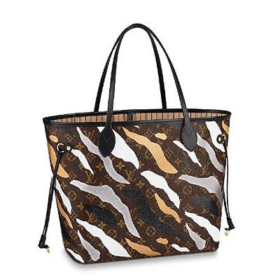 [스페셜오더]LOUIS VUITTON-M56584 루이비통 크림 카멜 모노그램 자이언트 LV 크래프티 네버풀 MM