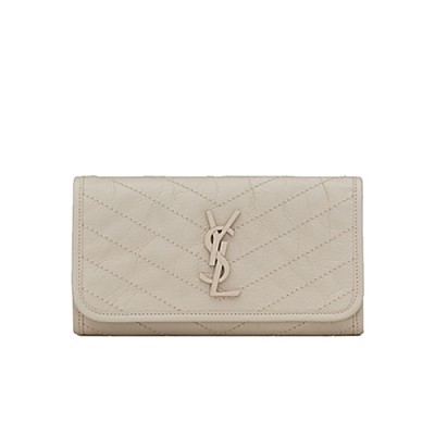[스페셜오더]SAINT LAURENT-583552 생 로랑 화이트 빈티지 니키 라지 월릿