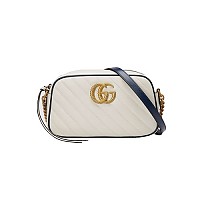 [스페셜오더]GUCCI-447632-8179 구찌 GG 마몽 실버메탈릭 펄 디테일 스몰 마틀라세 숄더백