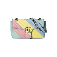 [스페셜오더]GUCCI-443497 6433 구찌 레드 GG 마몽 스몰 마틀라세 숄더백