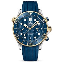 [스페셜오더]OMEGA-#오메가레플리카 씨마스터 다이버 300M 코액시얼 크로노그래프 스틸 블랙 다이얼 시계 44mm