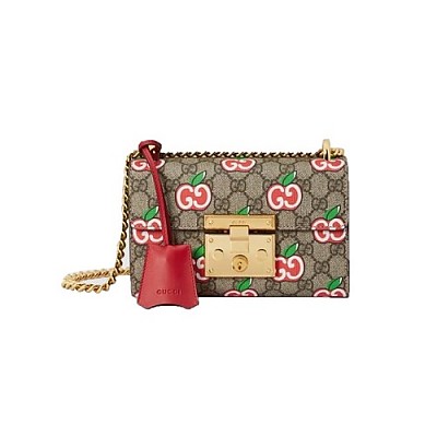 GUCCI-443123 9086 구찌 차이니스 발렌타이 데이 GG 마몽 GG 애플 프린트 지퍼 어라운드 월릿