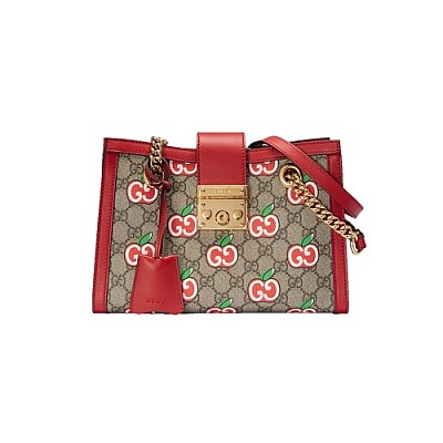 GUCCI-443123 9086 구찌 차이니스 발렌타이 데이 GG 마몽 GG 애플 프린트 지퍼 어라운드 월릿