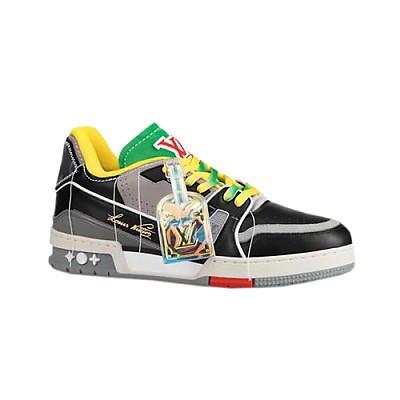 LOUIS VUITTON-1ACQ82 루이비통 그린 LV 트레이너 스니커즈 남성용