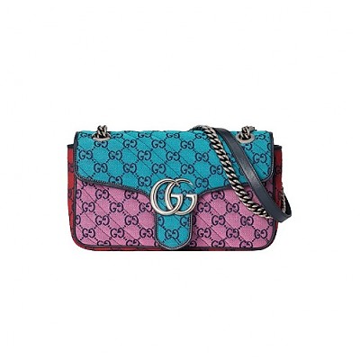 [퍼팩트버전]GUCCI-443497 3368 구찌 그린 GG 마몽 GG 멀티컬러 스몰 숄더백