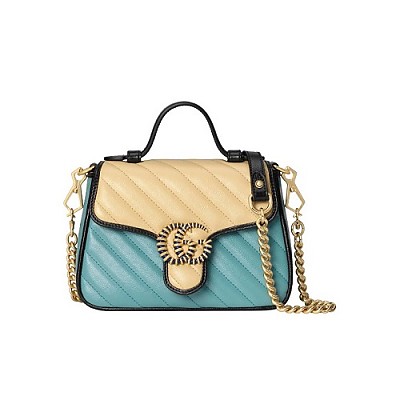 [스페셜오더]GUCCI-583571 1711 구찌 GG 마몽 그레이 미니 탑 핸들백