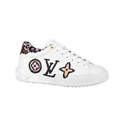 LOUIS VUITTON-1AHOOV 루이비통 화이트 타임 아웃 스니커즈 여성용
