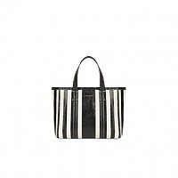[스페셜오더]BALENCIAGA-6714091 발렌시아가 블랙&화이트 바베스 이스트-웨스트 미디엄 쇼퍼 백