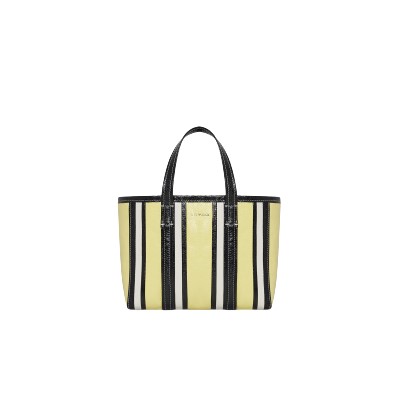 [스페셜오더]BALENCIAGA-6714041 발렌시아가 옐로우&블랙 바베스 이스트-웨스트 스몰 쇼퍼 백