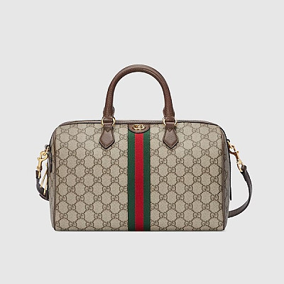GUCCI-‎772065 구찌 베이지/에보니 오피디아 GG 미디엄 탑 핸들백 31cm