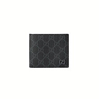 GUCCI-768243 1052 구찌 블랙/블루 GG 바이폴드 지갑