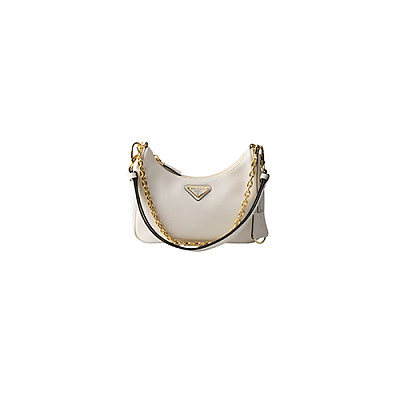 PRADA-1BC204 프라다 블랙 사피아노 가죽 미니 호보 백 22cm