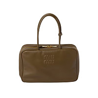 MIUMIU-5BB117 미우미우 아이비 그린 스웨이드 보 백