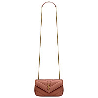SAINT LAURENT-821749 생 로랑 블랙 램스킨 loulou 토이