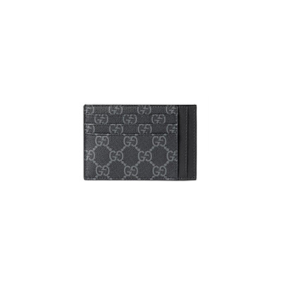GUCCI-821208 1000 구찌 블랙 GG 엠블럼 카드 케이스