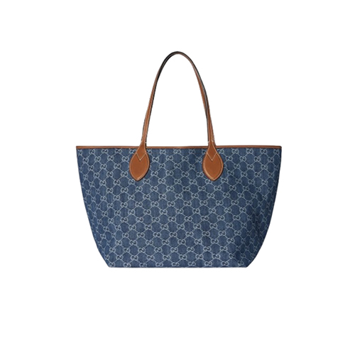 GUCCI-820481 4243 구찌 블루 GG 데님 구찌 토티시마 미디엄 토트백