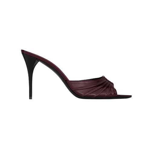 SAINT LAURENT-819075 생 로랑 버건디 babylone 뮬