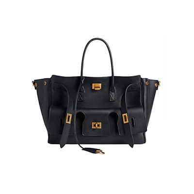 BALENCIAGA-812545 발렌시아가 블랙 금장 벨 에어 스몰 캐리 올 백