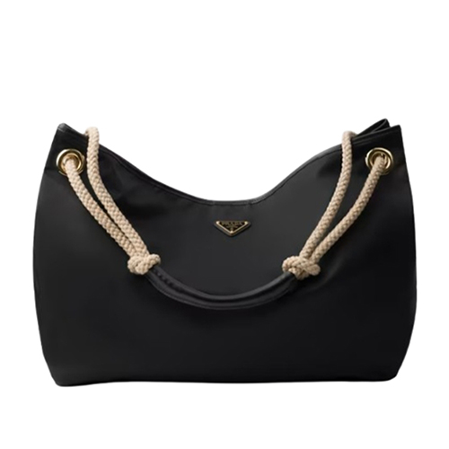 PRADA-1BC244 프라다 블랙 마리너 리나일론 라지 숄더백