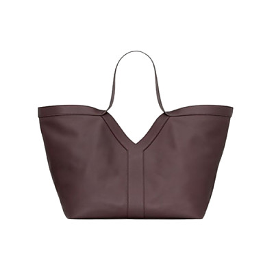 SAINT LAURENT-817602 생 로랑 브라운 카프스킨 y 토트 백