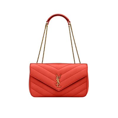 SAINT LAURENT-801439 생 로랑 오렌지 마틀라세 램스킨 loulou 미디엄백