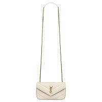 SAINT LAURENT-821749 생 로랑 핑크 램스킨 loulou 토이