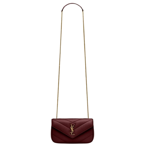 SAINT LAURENT-821749 생 로랑 레드 램스킨 loulou 토이