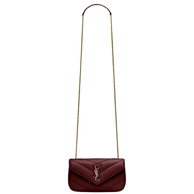 SAINT LAURENT-821749 생 로랑 레드 램스킨 loulou 토이