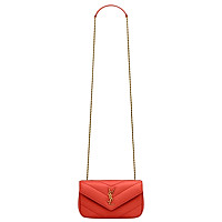 SAINT LAURENT-821749 생 로랑 핑크 램스킨 loulou 토이