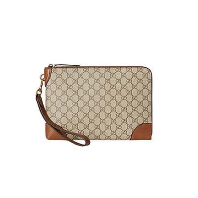 GUCCI-821156 9786 구찌 베이지 GG 엠블럼 스몰 비즈니스 케이스