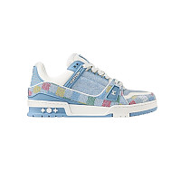 [스페셜오더]LOUIS VUITTON-1A8WG1 루이비통 그린/오렌지 모노그램 LV 트레이너 스니커즈