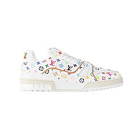 [스페셜오더]LOUIS VUITTON-1A8WG1 루이비통 그린/오렌지 모노그램 LV 트레이너 스니커즈