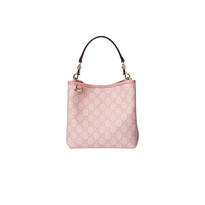 GUCCI-815118 8459 구찌 핑크 GG 엠블럼 미니 버킷백