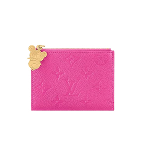 LOUIS VUITTON-M14087 루이비통 핫핑크 모노그램 앙프렝뜨 LV x TM 리사 월릿