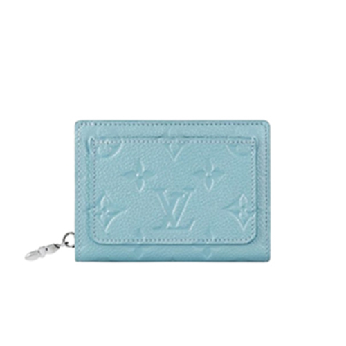 LOUIS VUITTON-M12188 루이비통 라이트 블루 모노그램 앙프렝뜨 클레아 월릿