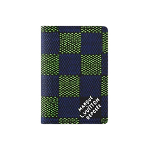 LOUIS VUITTON-N00143 루이비통 블루/그린 다미에 헤리티지 포켓 오거나이저