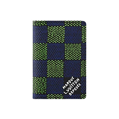 LOUIS VUITTON-N00143 루이비통 블루/그린 다미에 헤리티지 포켓 오거나이저