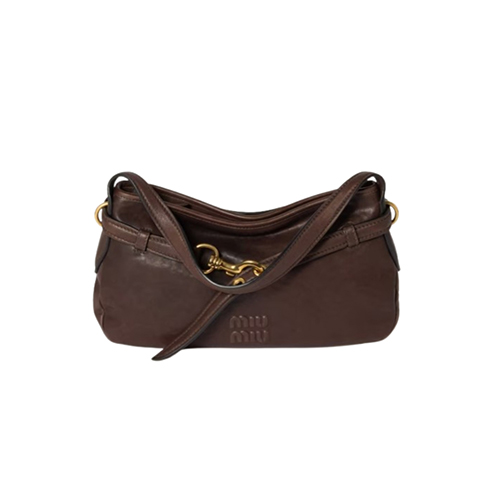 MIUMIU-5BC182 미우미우 브라운 아방뛰르 나파 가죽 백