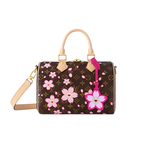 LOUIS VUITTON-M14174 루이비통 체리 블라썸 모노그램 LV x TM 스피디 반둘리에 25