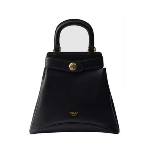 PRADA-1BG567 프라다 블랙 미디엄 에뛰드 가죽 백