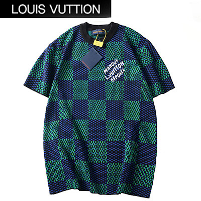 LOUIS VUITTON-050610 루이비통 네이비/그린 다미에 티셔츠 남여공용